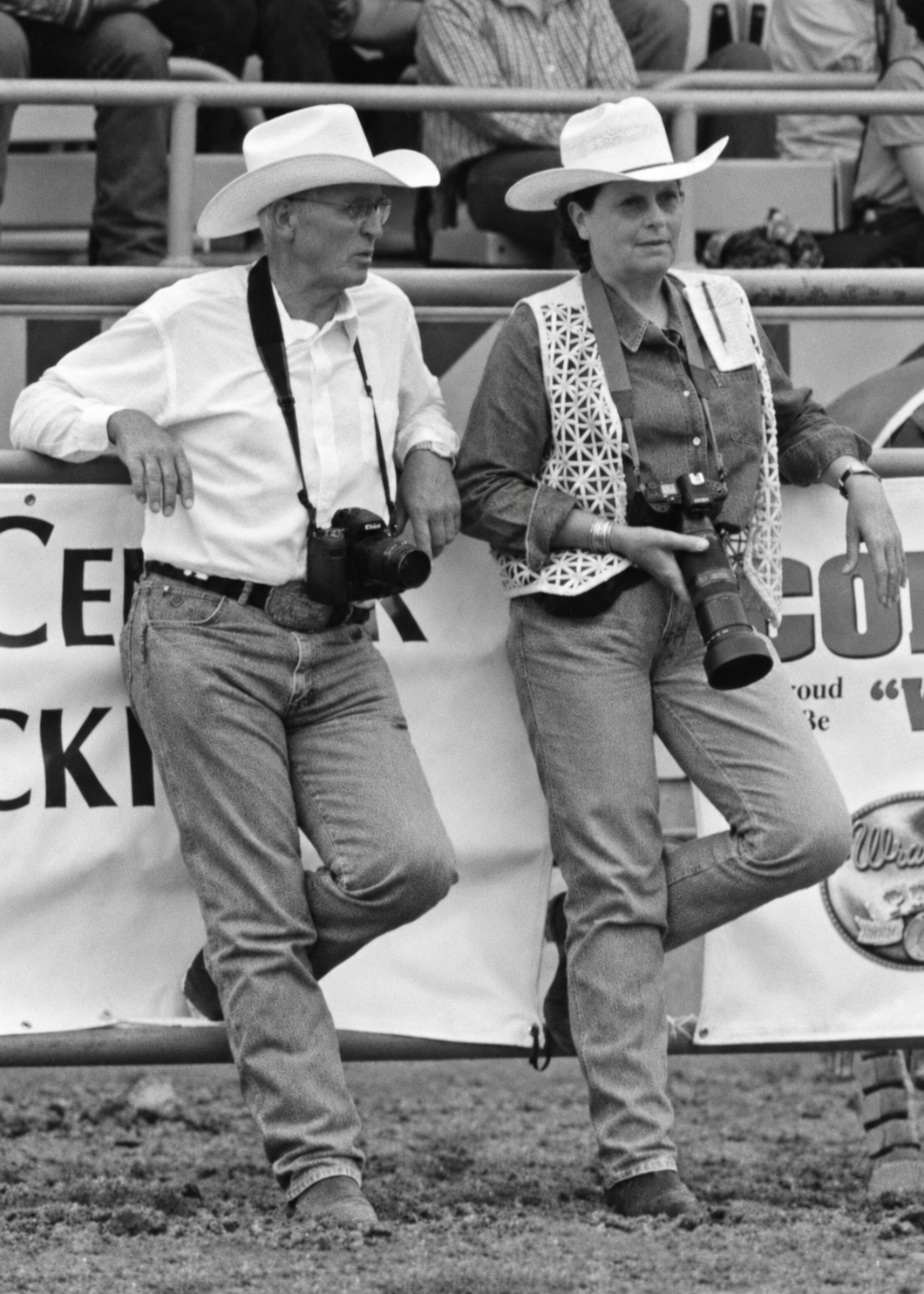 Jim and Marilyn at the 2000 National Little Britches Rodeo, from the family collection